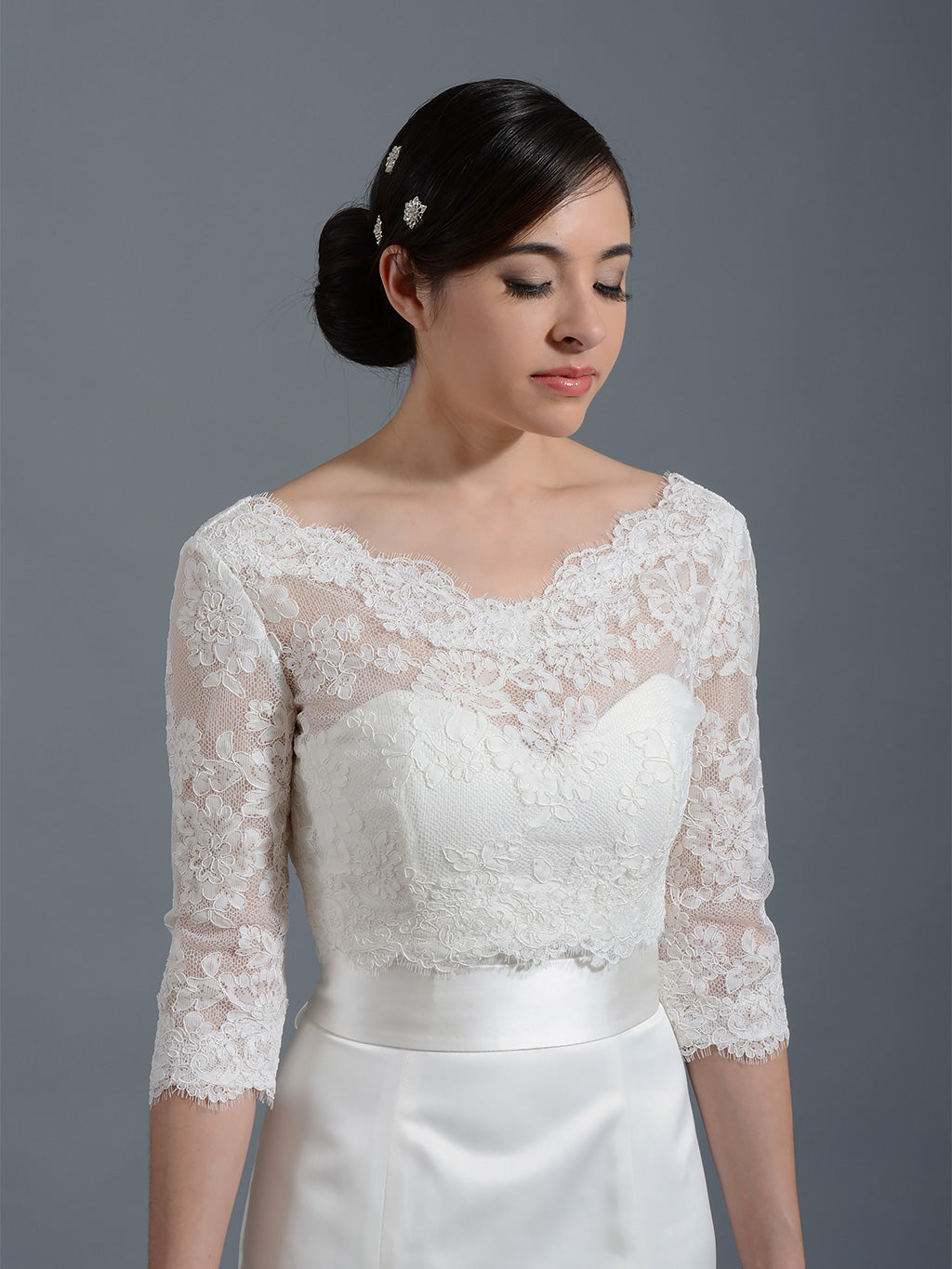 Lace Bolero Wedding Jacket WJ004