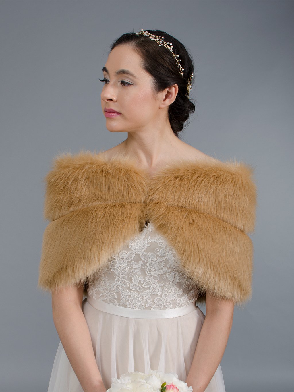 faux fur fashion wrap