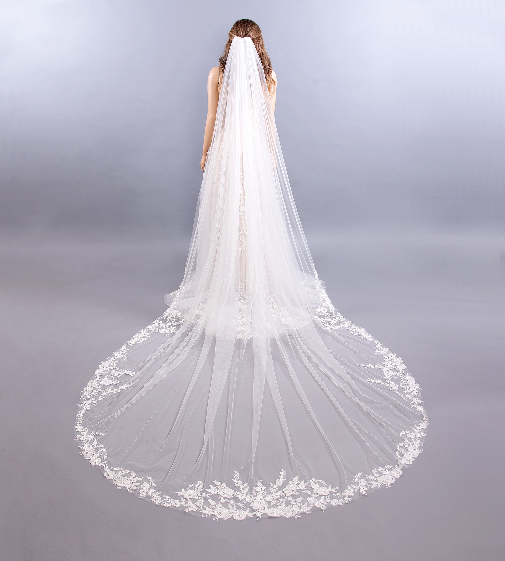 Ivory high quality wedding veil