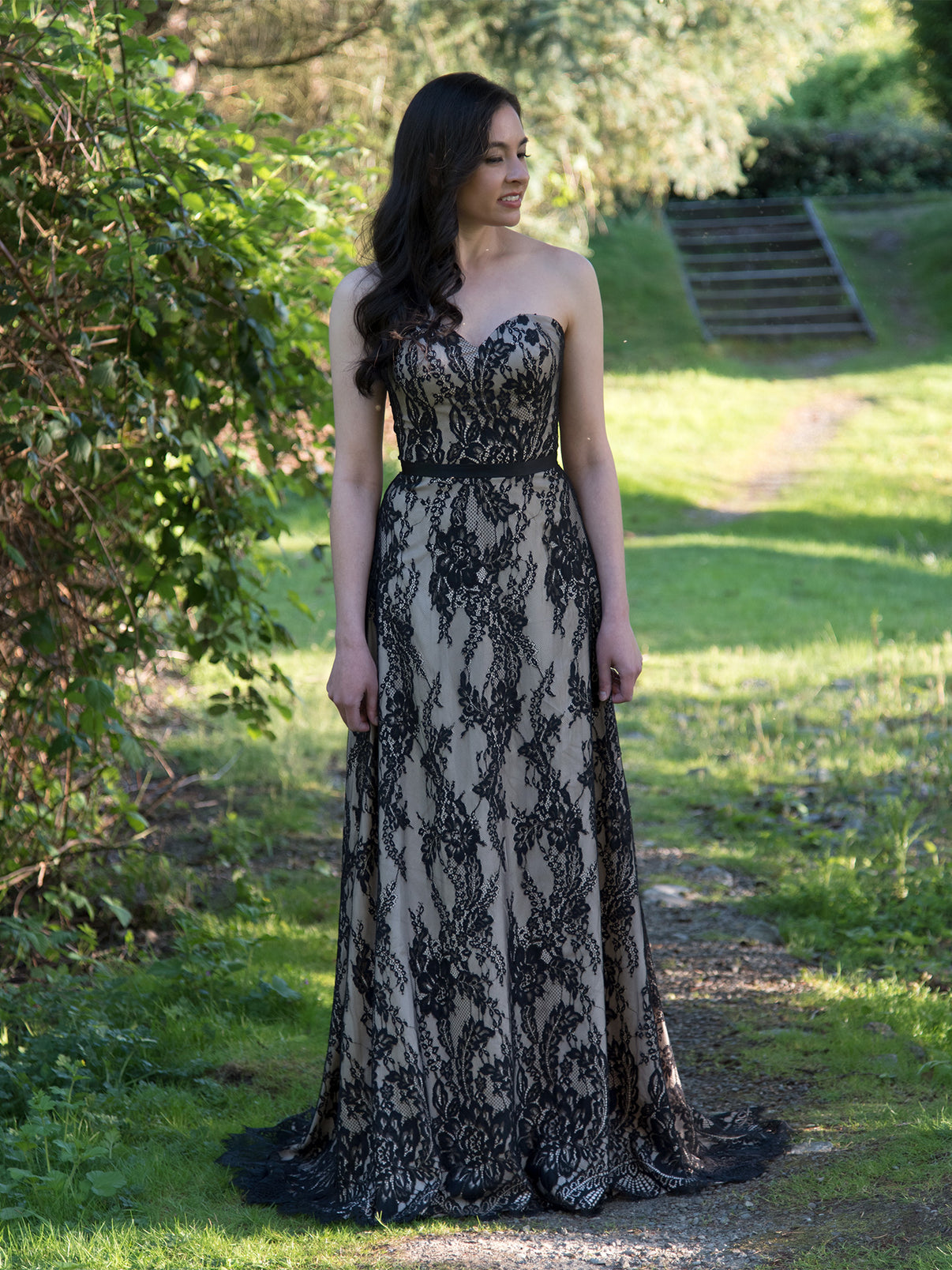 Black wedding dress boho wedding dress – Tulip Bridal