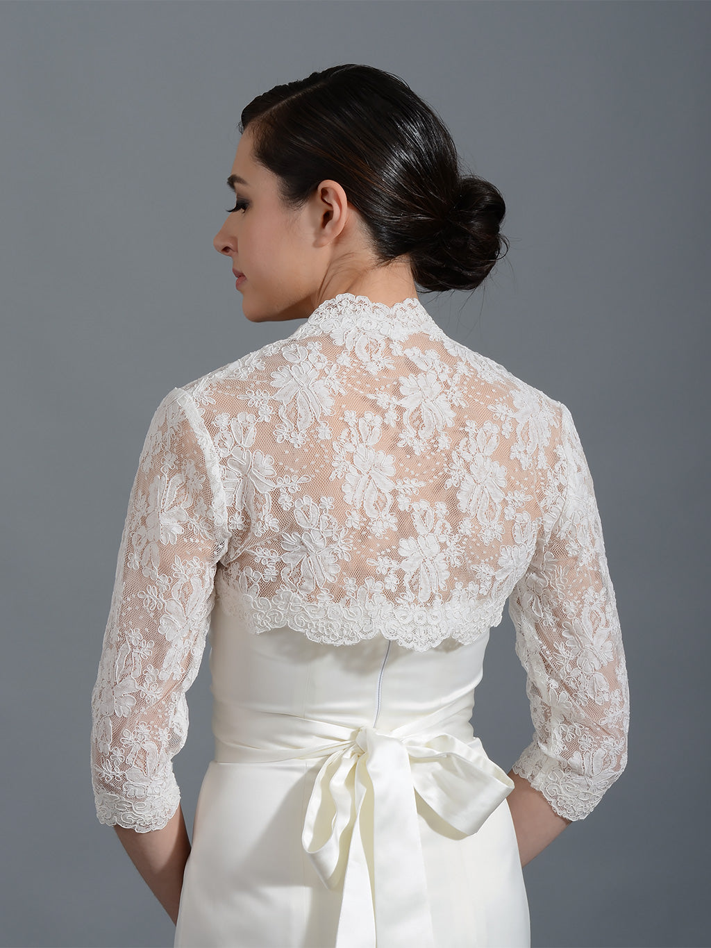 Tulip Bridal lace bolero 042