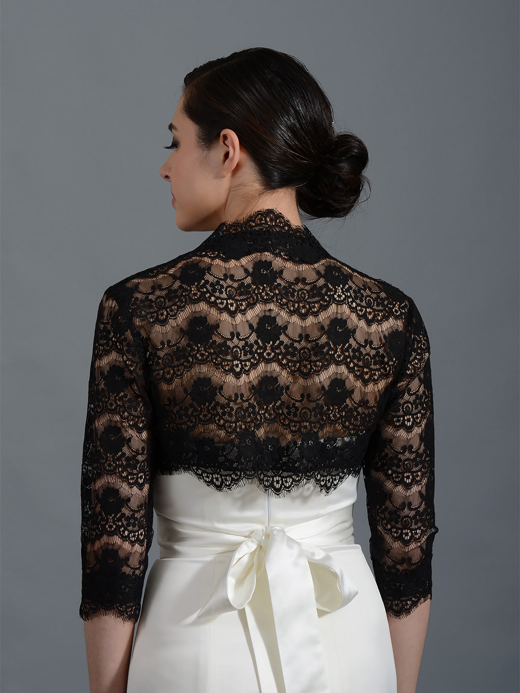 Black lace on sale bolero jacket wedding