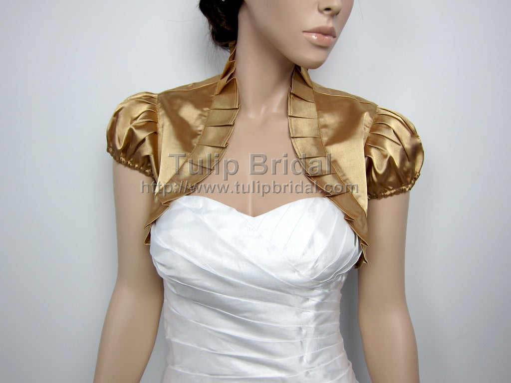 Gold bolero clearance jackets