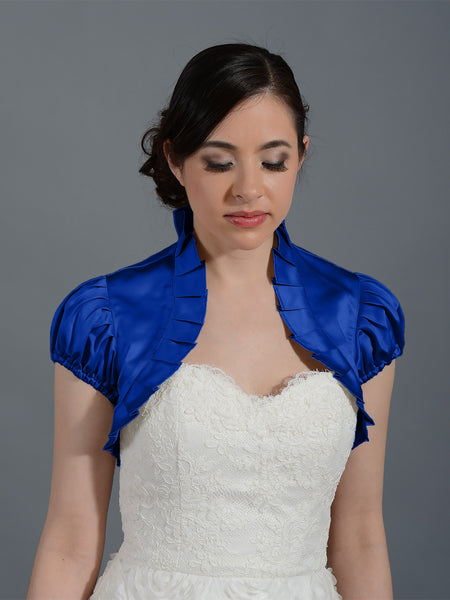 Navy satin bolero jacket best sale