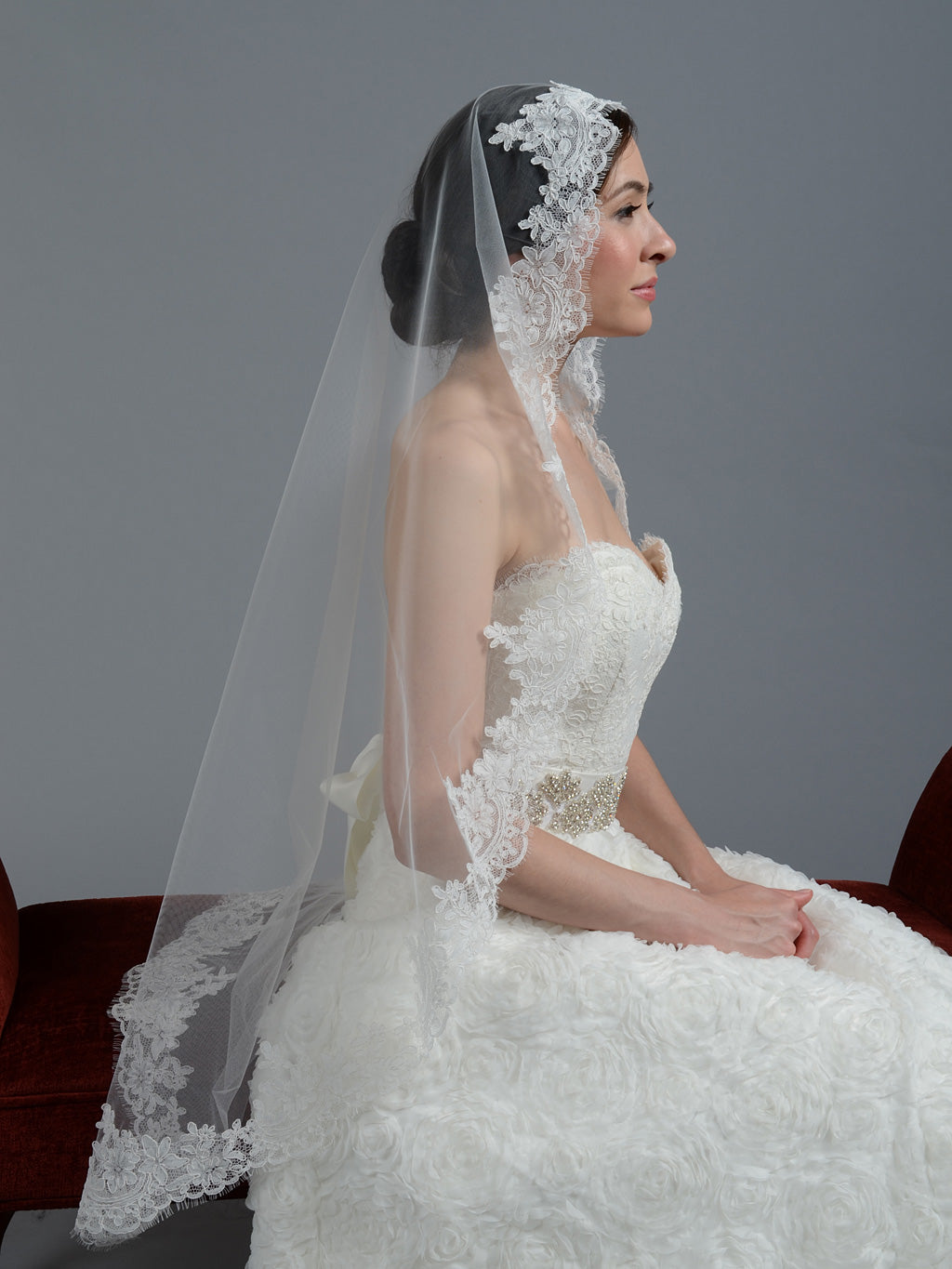 Ivory hotsell lace veil